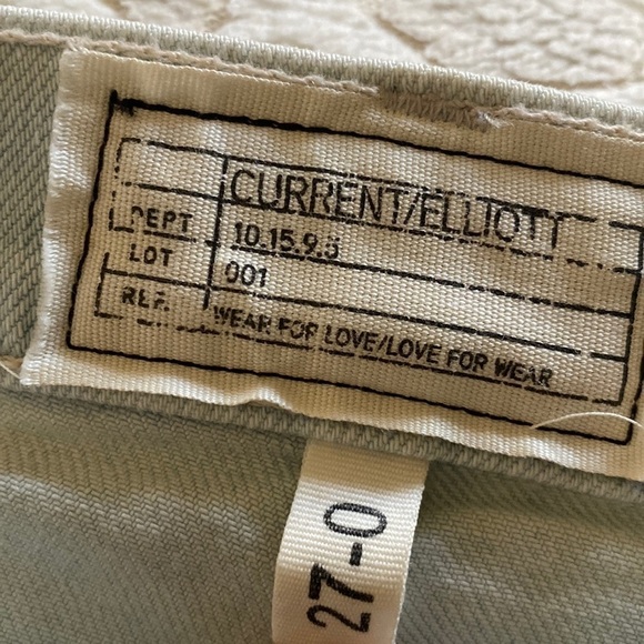 Revolve Current Elliott Women’s Distressed Button Down Denim Skirt Size 27 - Picture 5 of 5